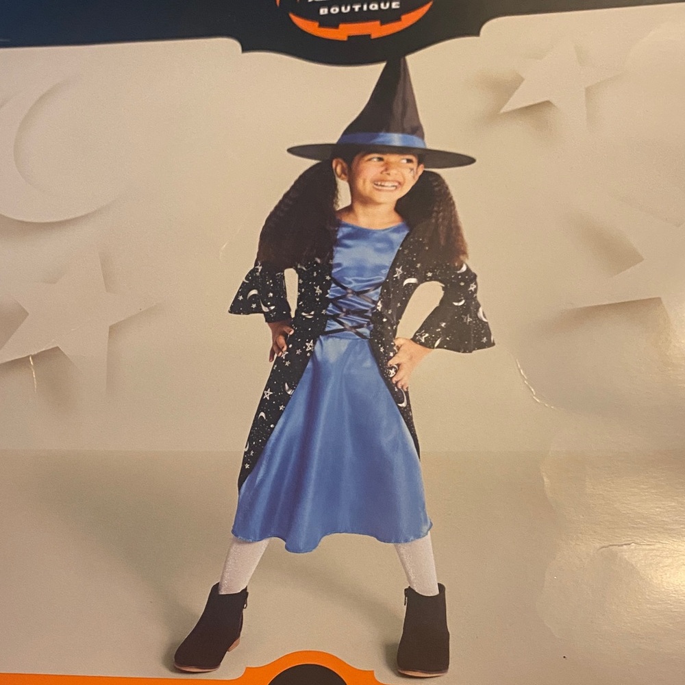 Toddler storybook, sorcerers Costume - Blue and Black